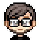 Pixel-Avatar von Gianmarco mit Brille und dunklen Haaren